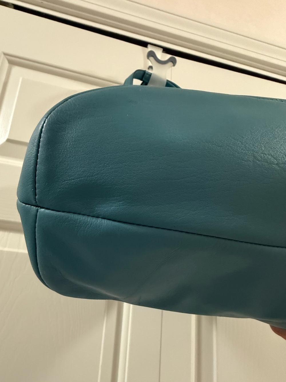 Coach Campbell Belle Carryall Robin’s Egg Blue Leather Shoulder Tote NWT - Picture 11 of 13